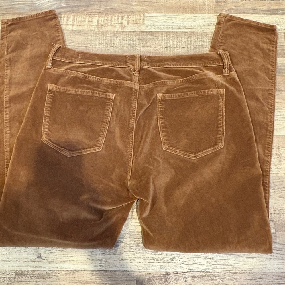 Frame Le Skinny De Jeanne Camel Velveteen Jean - Picture 8 of 11